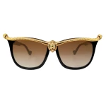 Anna-Karin Karlsson Lioness 2.0 Sunglasses in Black Gold