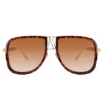 Anna-Karin Karlsson Logo Dude Sunglasses in Amber Tortoise