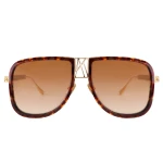 Anna-Karin Karlsson Logo Dude Sunglasses in Amber Tortoise