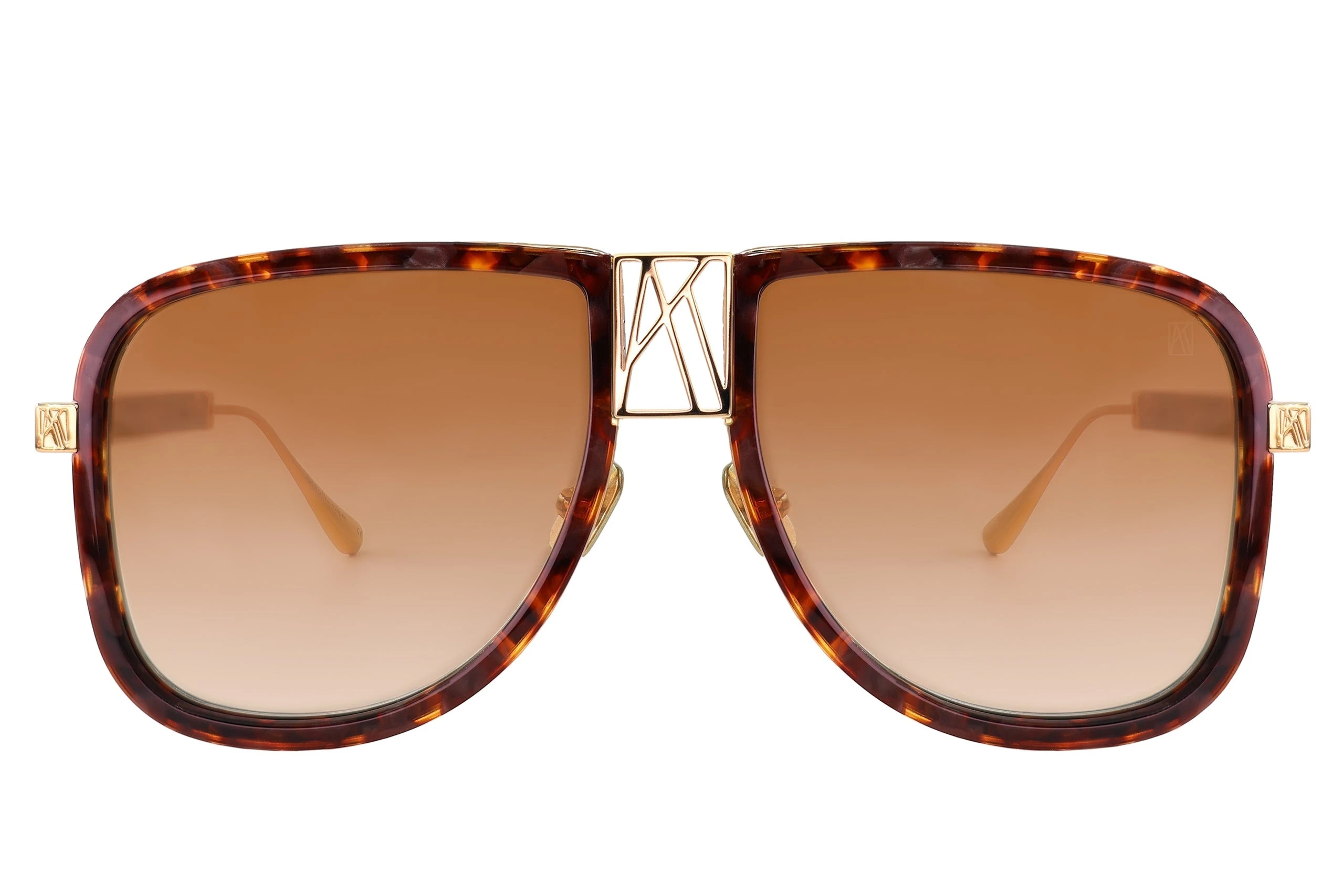 Logo Dude Sunglasses in Amber Tortoise