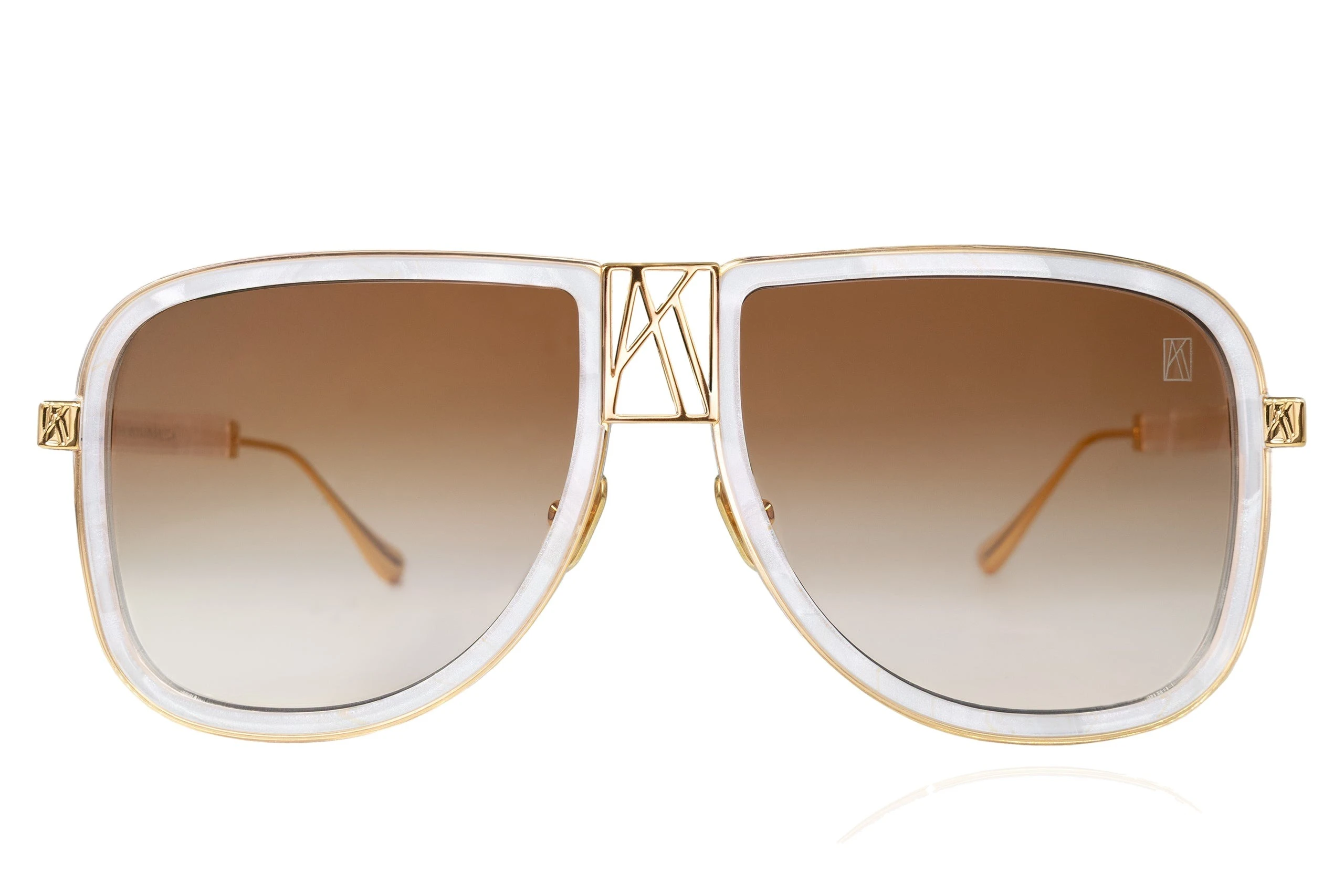 Logo Dude Sunglasses in Pearl