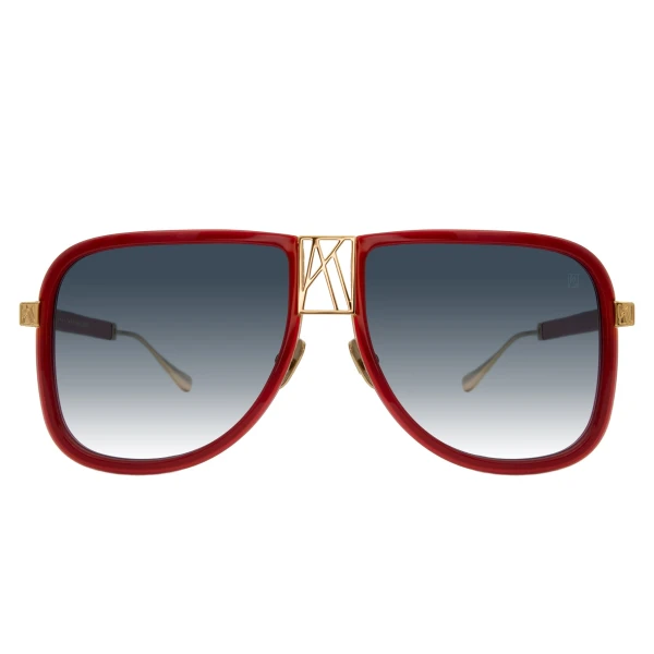 Anna-Karin Karlsson Logo Dude Sunglasses in Red