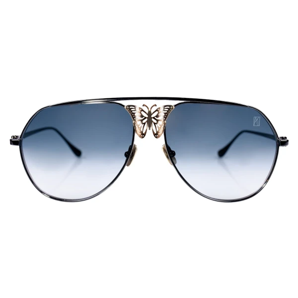 Anna-Karin Karlsson Miss Rosell 2.0 Sunglasses in Black and Gold