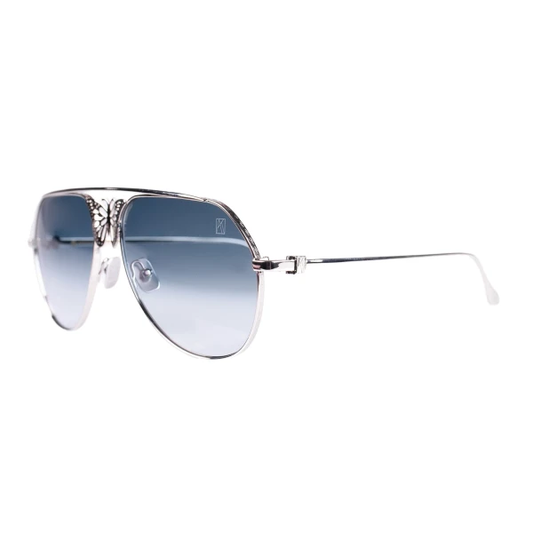 Miss Rosell 2.0 Sunglasses in White Gold - Image 2