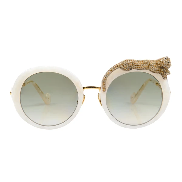Anna-Karin Karlsson Rose et la Roue Sun Sunglasses in Pearl