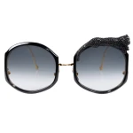Anna-Karin Karlsson Rose et le Rêve Sun Sunglasses in Black Crystal