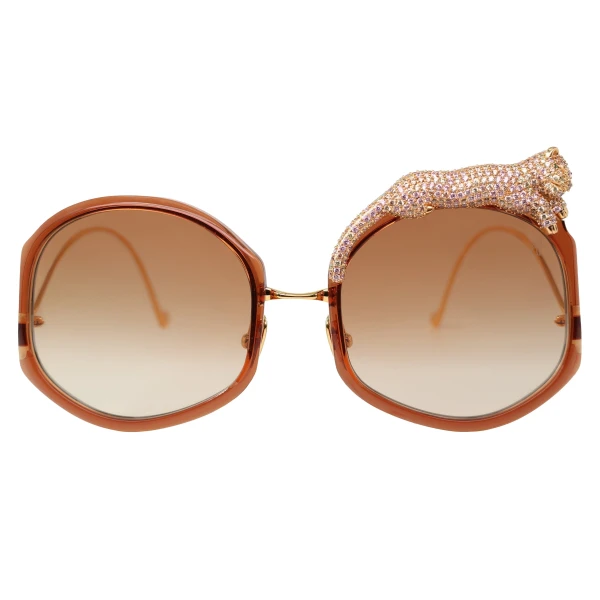 Anna-Karin Karlsson Rose et le Rêve Sun Sunglasses in Caramel