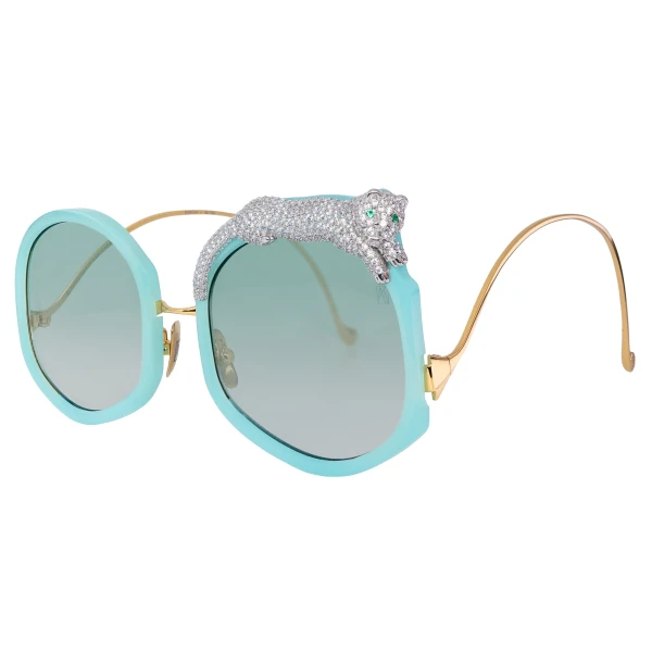 Rose et le Rêve Sun Sunglasses in Turquoise - Image 2