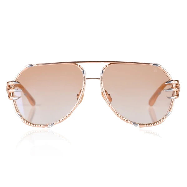 Anna-Karin Karlsson The Claw Pilot Sunglasses in Rose Gold