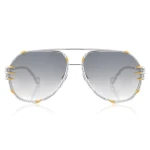 Anna-Karin Karlsson The Claw Pilot Sunglasses in White Gold