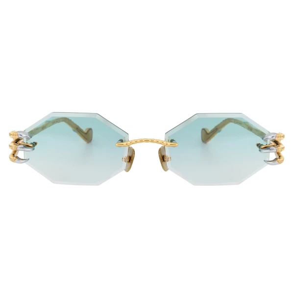 Anna-Karin Karlsson The Claw & the Nest Octagonal 2.0 Sunglasses in Gold Azure