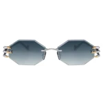Anna-Karin Karlsson The Claw & the Nest Octagonal 2.0 Sunglasses in White Gold