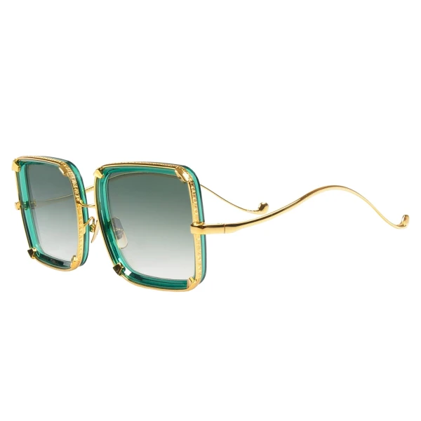 White Moon Sunglasses in Emerald - Image 2