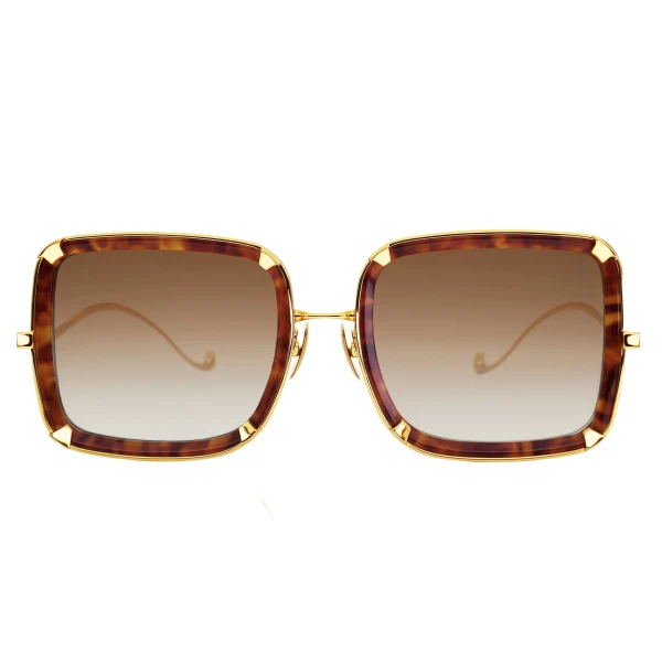 Anna-Karin Karlsson White Moon Sunglasses in Maple Tortoise