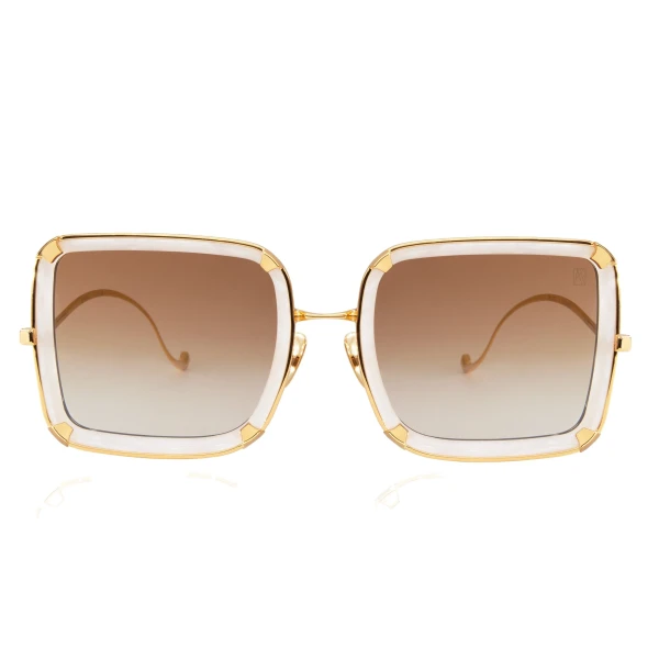 Anna-Karin Karlsson White Moon Sunglasses in Pearl