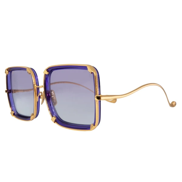 White Moon Sunglasses in Purple - Image 2