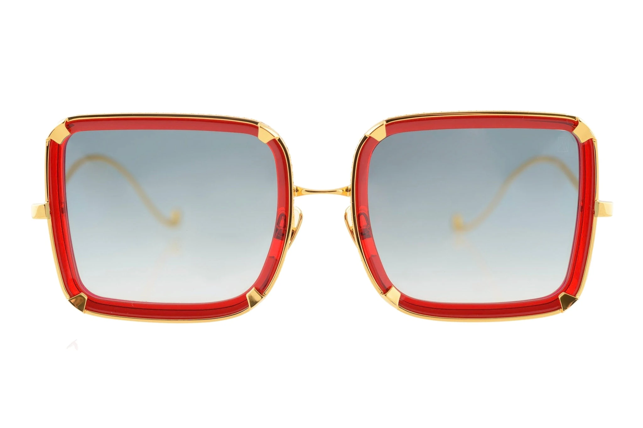 White Moon Sunglasses in Red