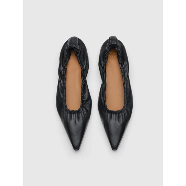 ATP Atelier Aprica in Black Ballet Flats Black