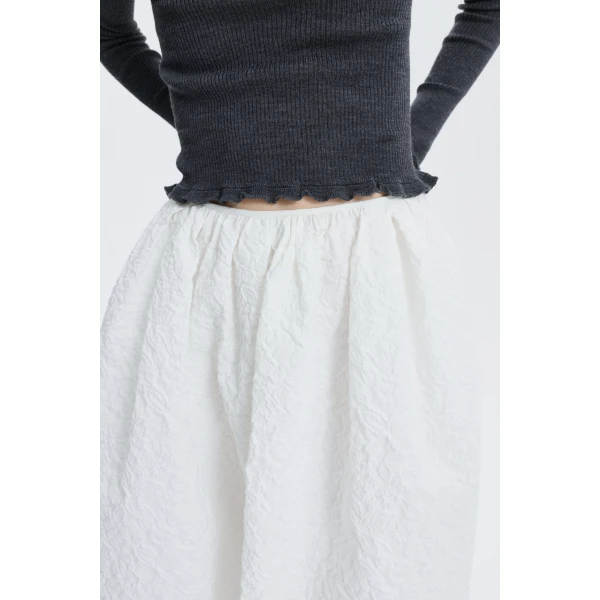 white skirt