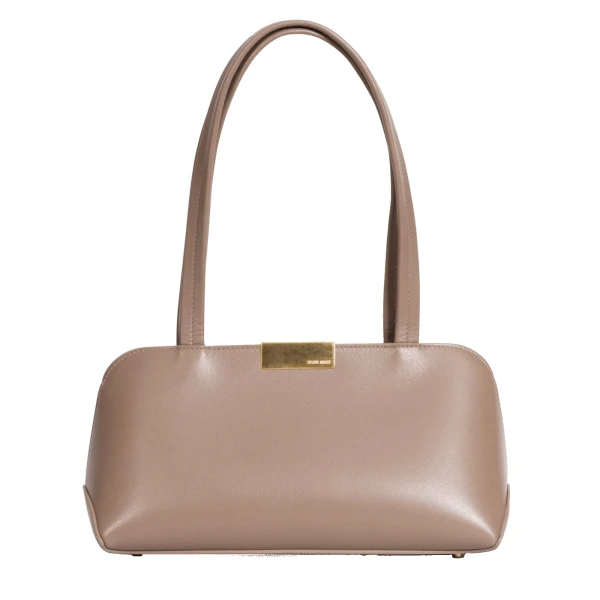 Ateliers Auguste Passy East West in Taupe Smooth Leather bag