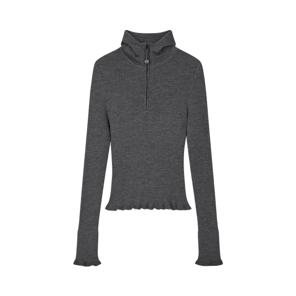 Belma Hoodie in Grey Melange