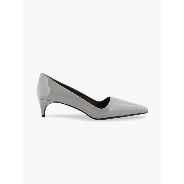 Classic Lacquered Pump in Grey - Image 5