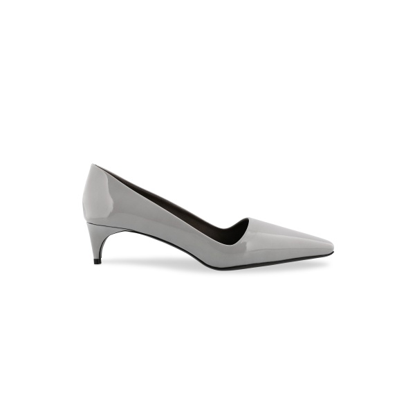 Bernadette Classic Lacquered Pump in Grey | Shoes | Coveti