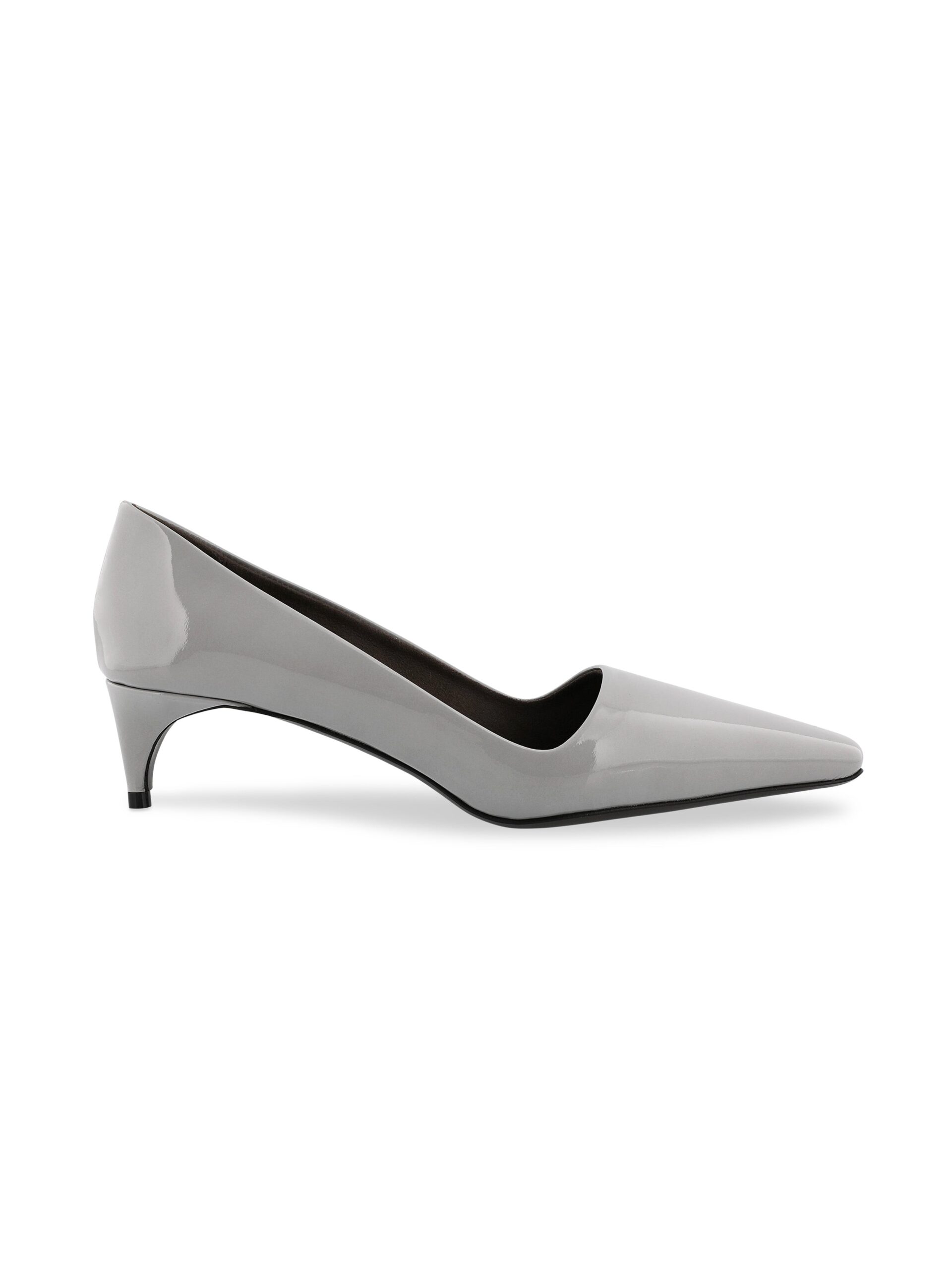 Bernadette Classic Lacquered Pump in Grey | Shoes | Coveti Bernadette Classic Lacquered Pump in Grey | Shoes | Coveti
