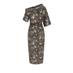 Bernadette Dress Bowery in Blackberry Branches Chocolate Brown | Dresses | Coveti