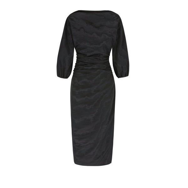 Bernadette Dress Ezra in Black Moire | Dresses | Coveti
