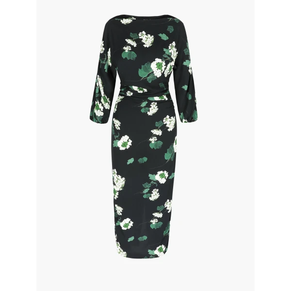 Dress Ezra in Hydrangea Green on Black - Image 2