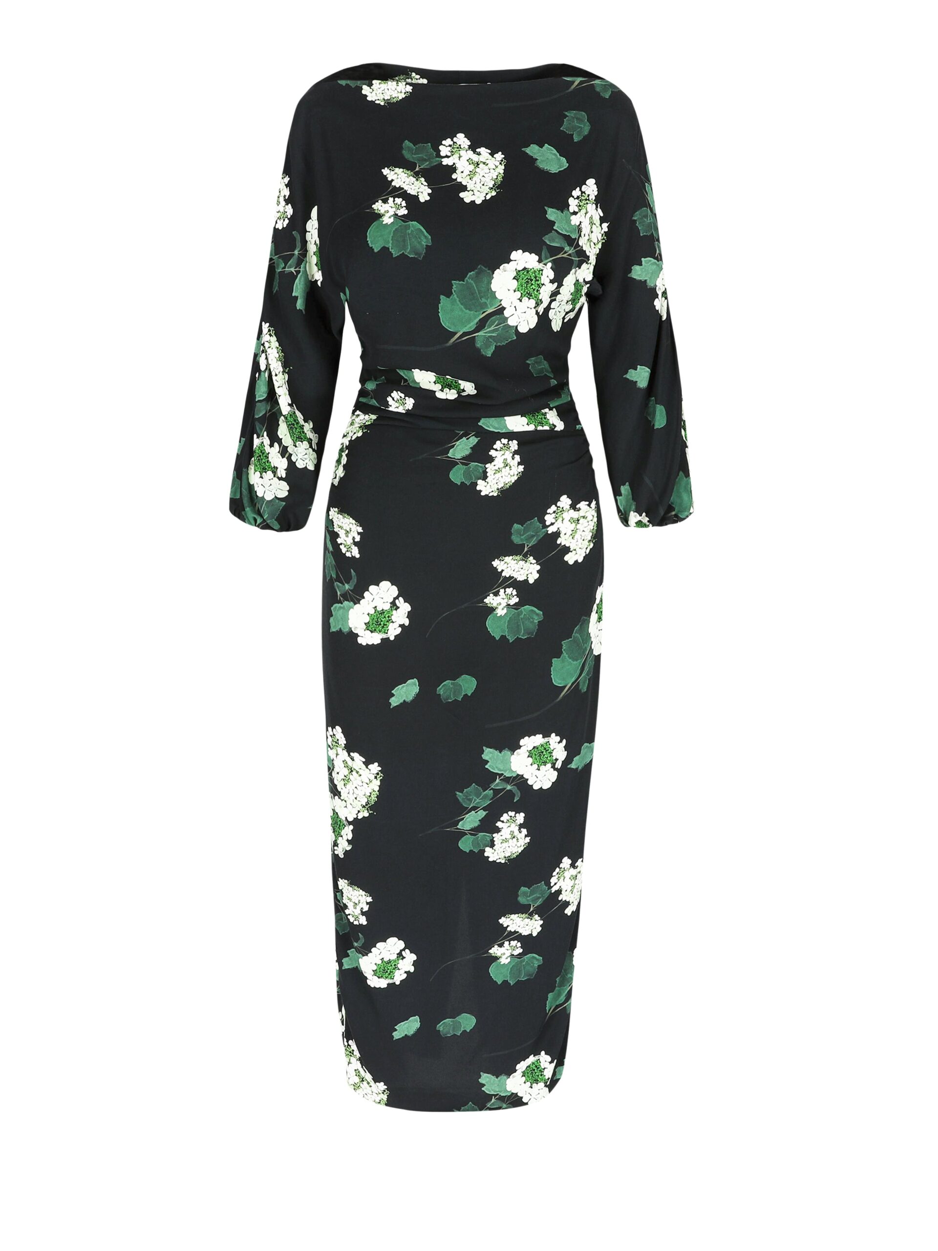 Bernadette Dress Ezra in Hydrangea Green on Black | Dresses | Coveti Bernadette Dress Ezra in Hydrangea Green on Black | Dresses | Coveti