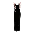 Bernadette Dress Julie in Black Velvet | Dresses | Coveti
