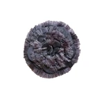 Bernadette Frayed Camellia Brooch in Plum | Jewelry | Coveti