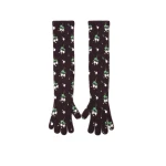 Bernadette Lingerie Rose Cashmere Gloves in Black | Accessories | Coveti