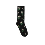 Bernadette Lingerie Rose Cashmere Socks in Black | Accessories | Coveti