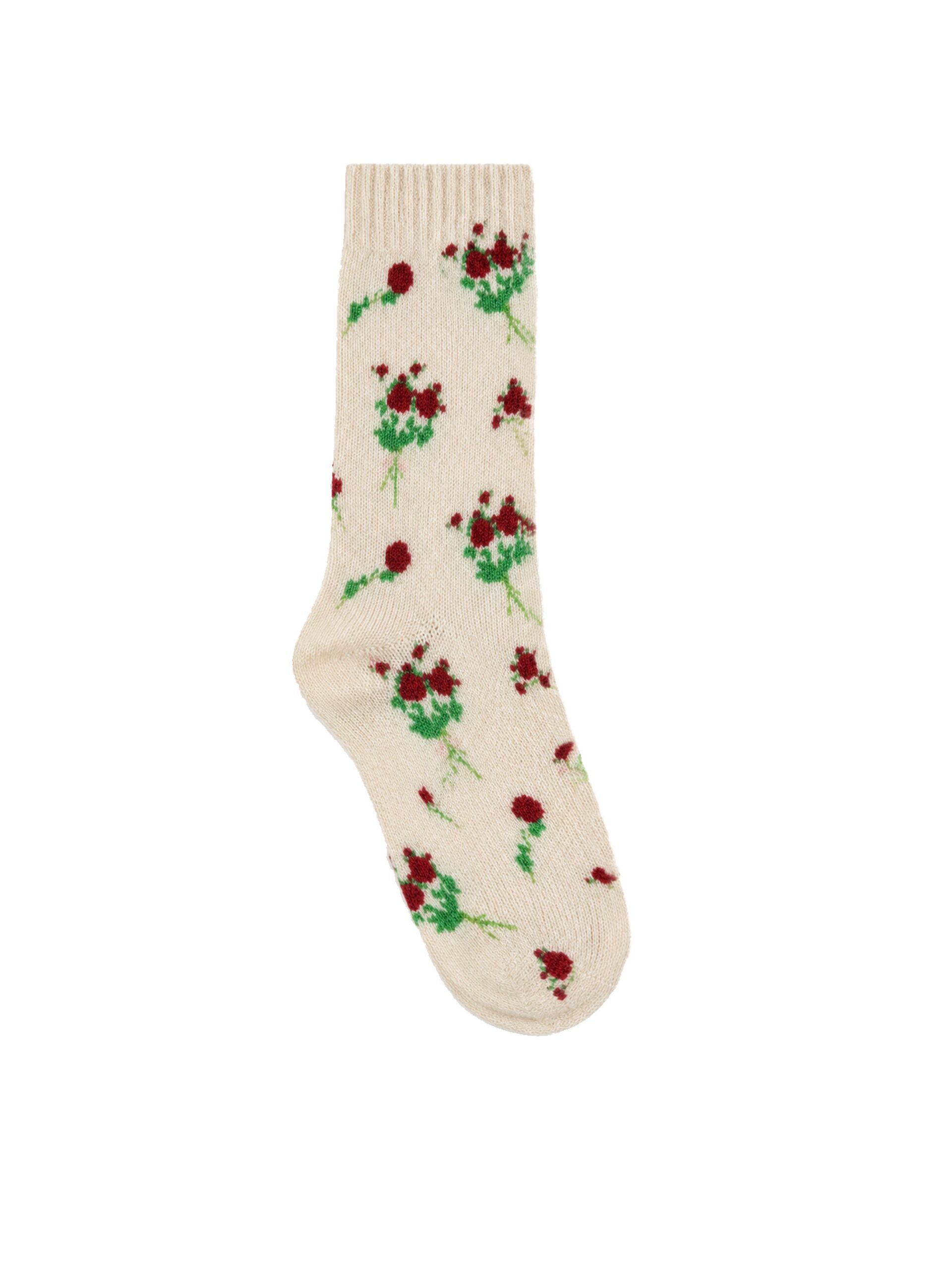 Bernadette Lingerie Rose Cashmere Socks in Cream | Accessories | Coveti Bernadette Lingerie Rose Cashmere Socks in Cream | Accessories | Coveti