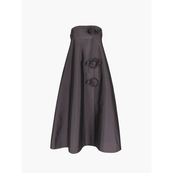 Midi Dress Rosette in Plum - Image 2