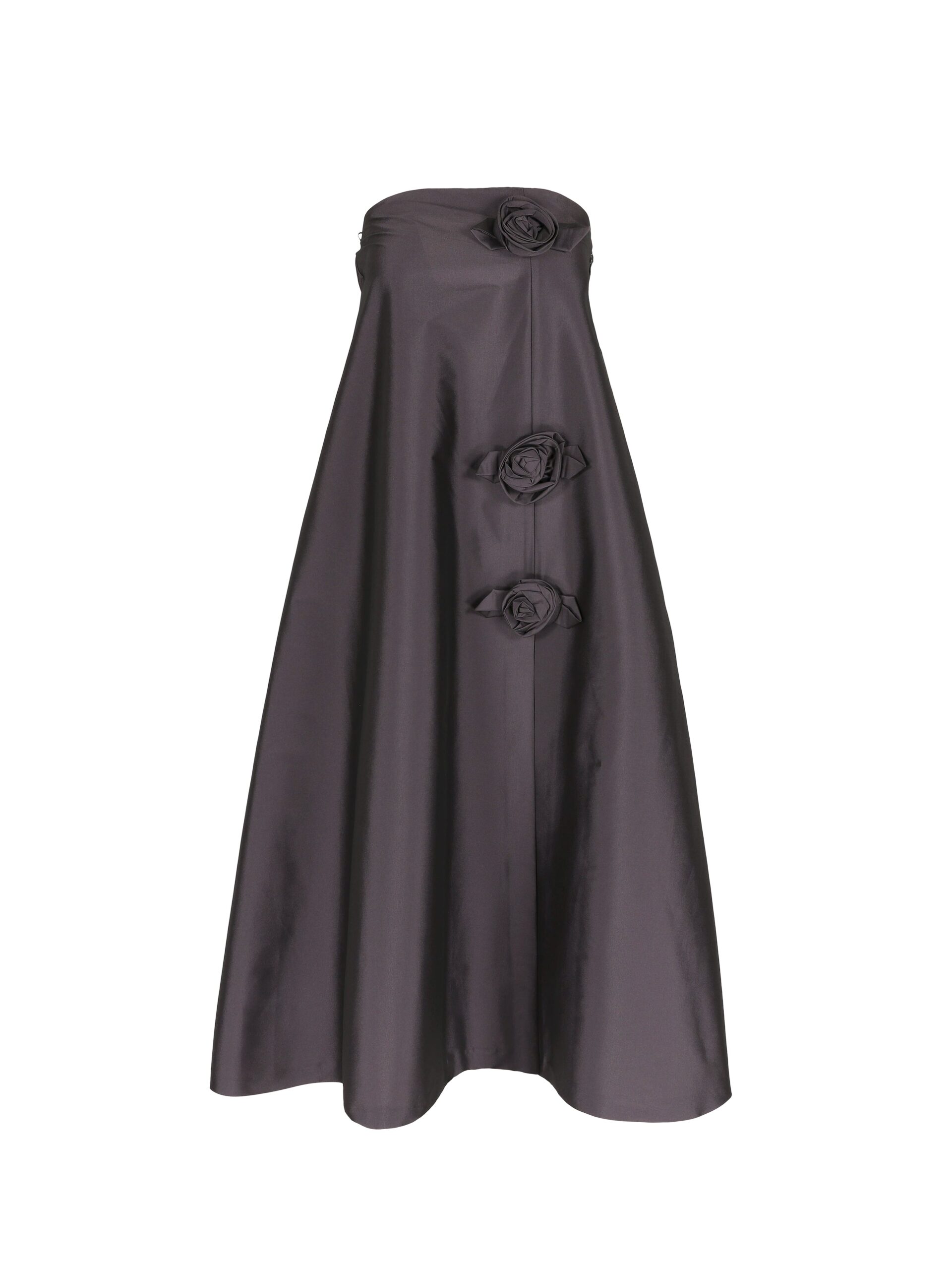 Bernadette Midi Dress Rosette in Plum | Dresses | Coveti Bernadette Midi Dress Rosette in Plum | Dresses | Coveti