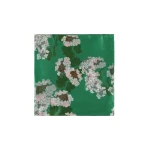 Bernadette Silk Scarf in Hydrangea on Green | Accessories | Coveti