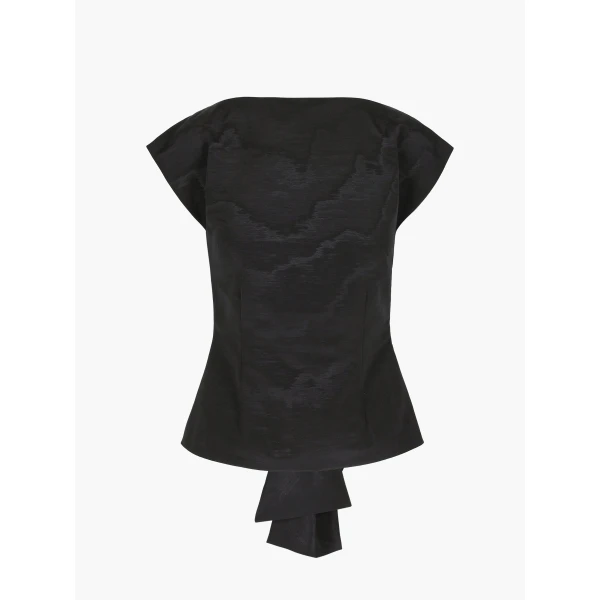 Top Atticus in Black Moire - Image 2