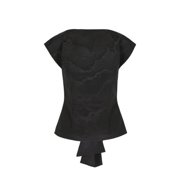 Top Atticus in Black Moire