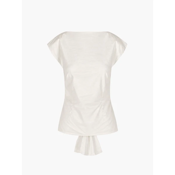 Top Atticus in Ivory Moire - Image 2