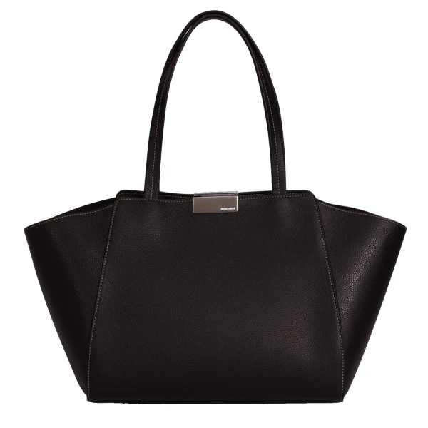 Ateliers Auguste Sévigné Silver Edition in Black Pebble Leather bag