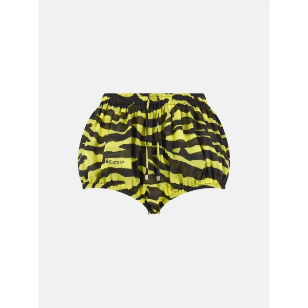 Black and yellow shorts
