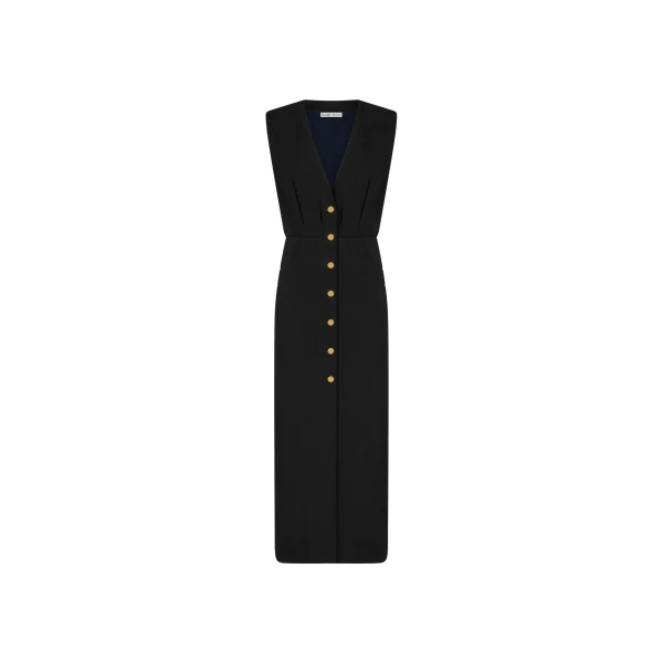 Friesian Long Dress in Luna Black