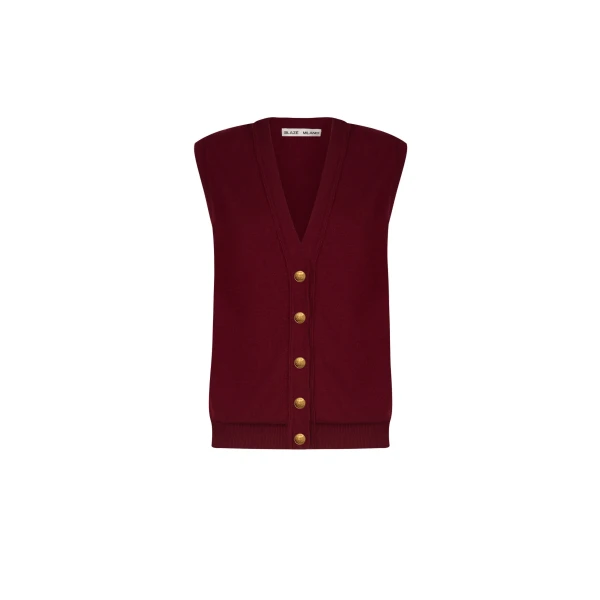Highland Gilet in Highland Bordeaux