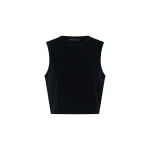 Camilla and Marc Alba Crop Rib Tank in Black | Tops | Coveti