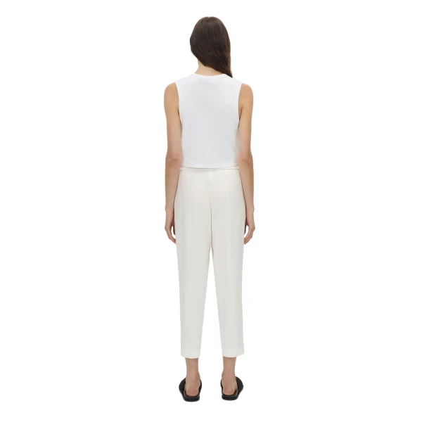 Camilla and Marc Alba Crop Rib Tank in Soft White