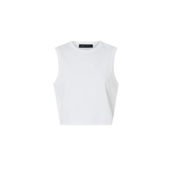 Camilla and Marc Alba Crop Rib Tank in Soft White | Tops | Coveti
